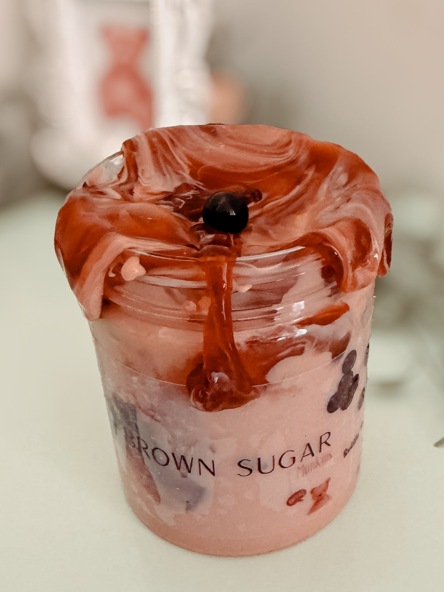 Brown Sugar Boba Slime - Creamy Bubble Tea