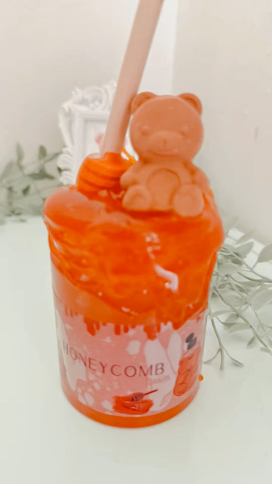 Honey Slime Kit with Adorable Mini Honey Bear Packaging