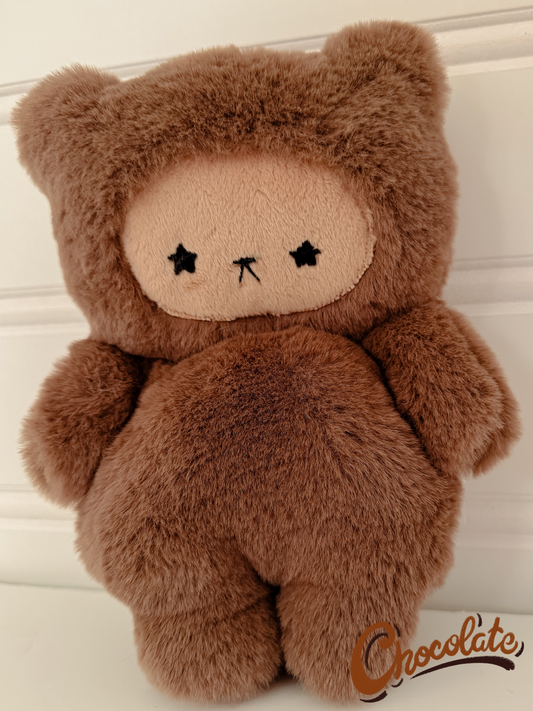 Chocolate Delight - 10-Inch Boba Style Teddy Bear